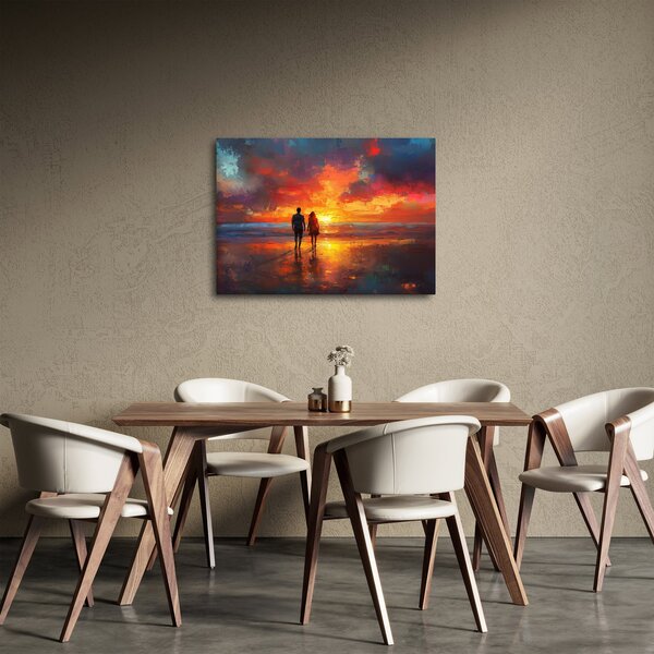 Obraz - Spacer po plaży (70x50 cm)