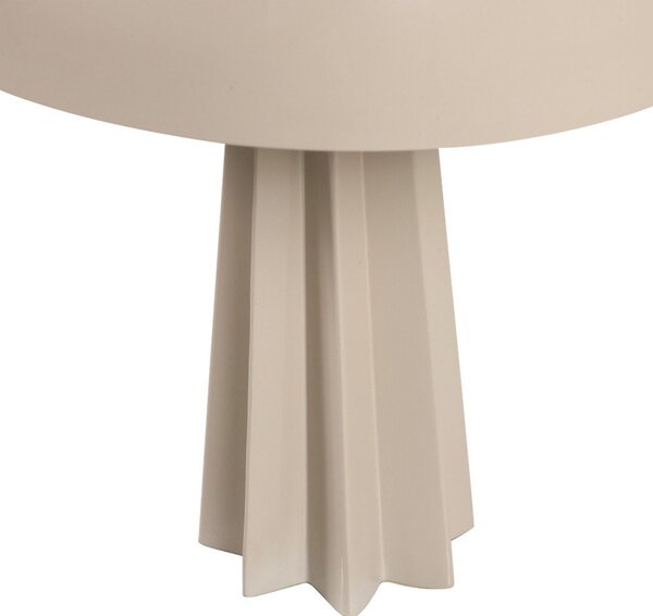 Kremowa metalowa lampa stołowa (wysokość 29 cm) Virel – WOOOD