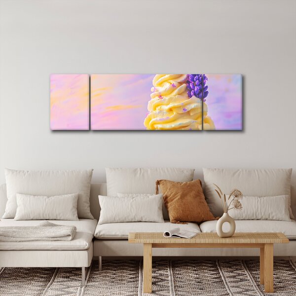 Obraz - Lody z lawendą (170x50 cm)