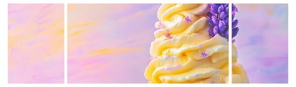 Obraz - Lody z lawendą (170x50 cm)