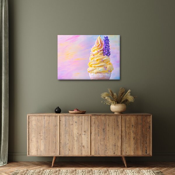 Obraz - Lody z lawendą (70x50 cm)