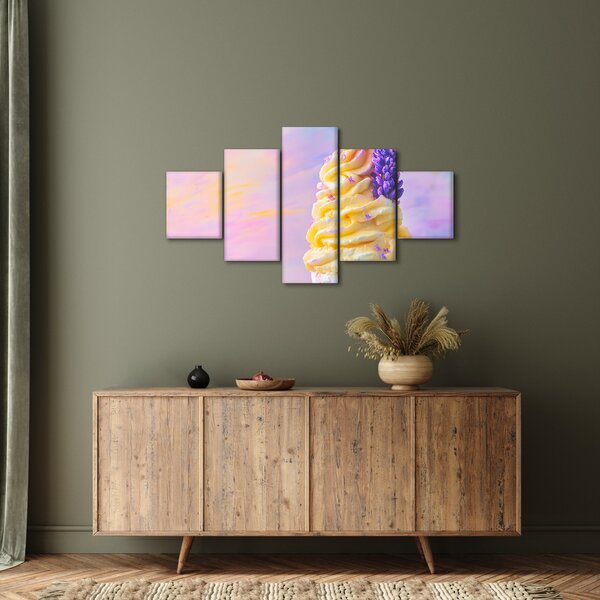 Obraz - Lody z lawendą (125x70 cm)