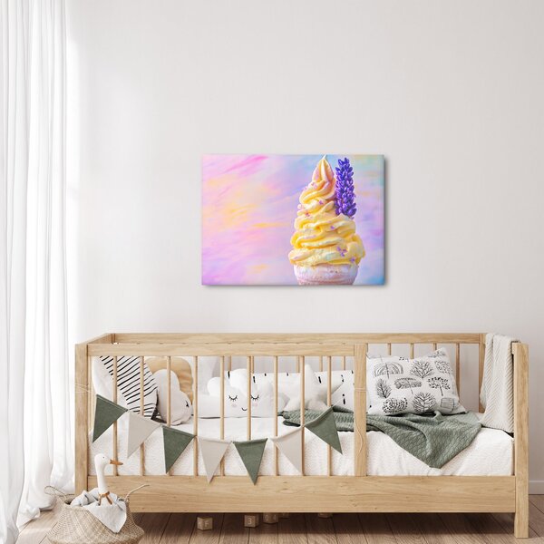 Obraz - Lody z lawendą (70x50 cm)
