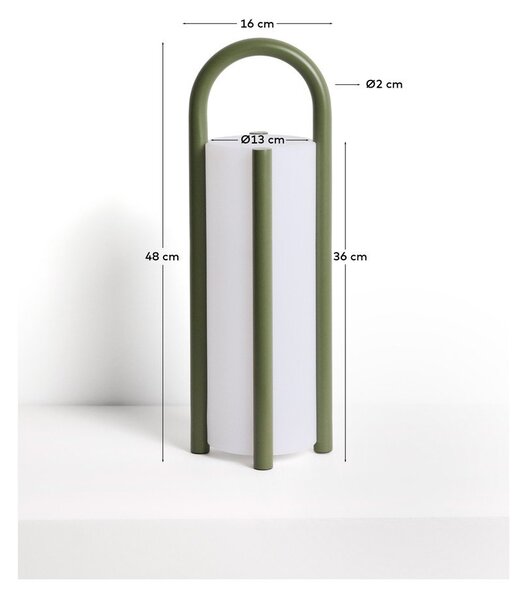 Lampa zewnętrzna przenośna LED na USB ø 16 cm Leros – Kave Home