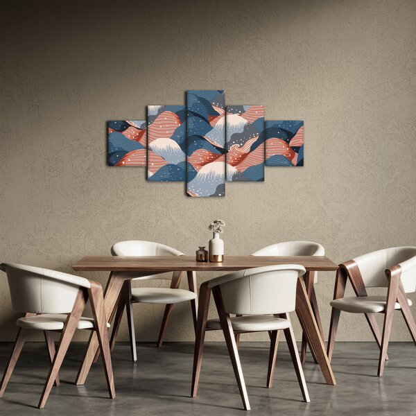 Obraz - Japońskie fale (125x70 cm)