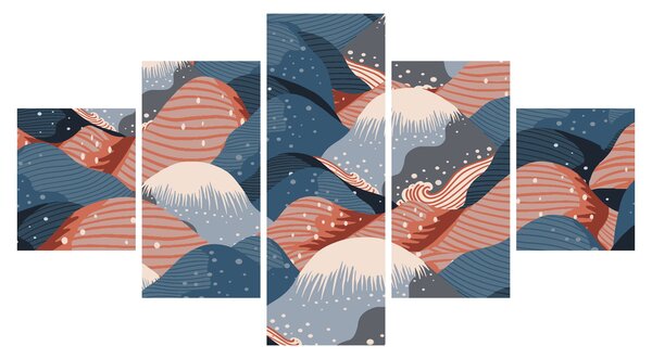 Obraz - Japońskie fale (125x70 cm)