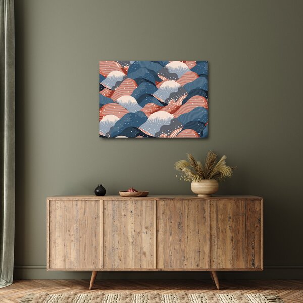 Obraz - Japońskie fale (70x50 cm)