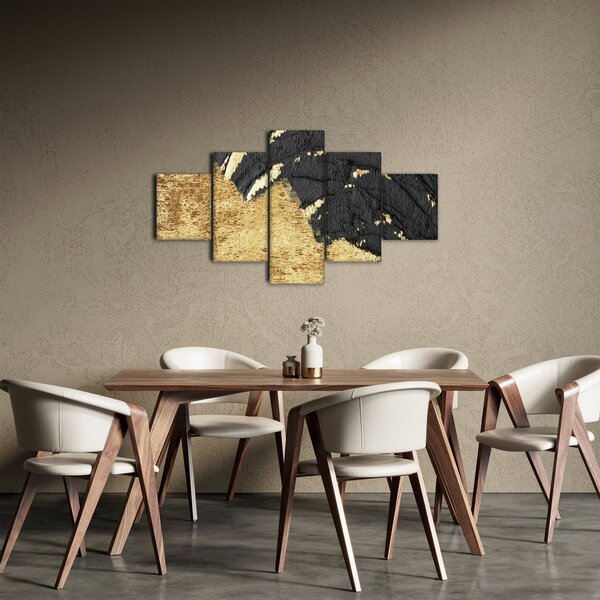 Obraz - Złota struktura N⁰1 (125x70 cm)