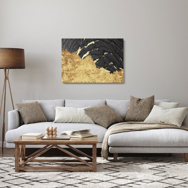 Obraz na szkle - Złota struktura N⁰1 (70x50 cm)