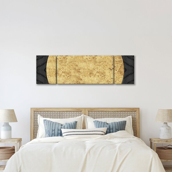 Obraz - Złota struktura N⁰2 (170x50 cm)