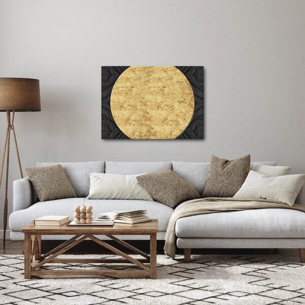 Obraz - Złota struktura N⁰2 (70x50 cm)