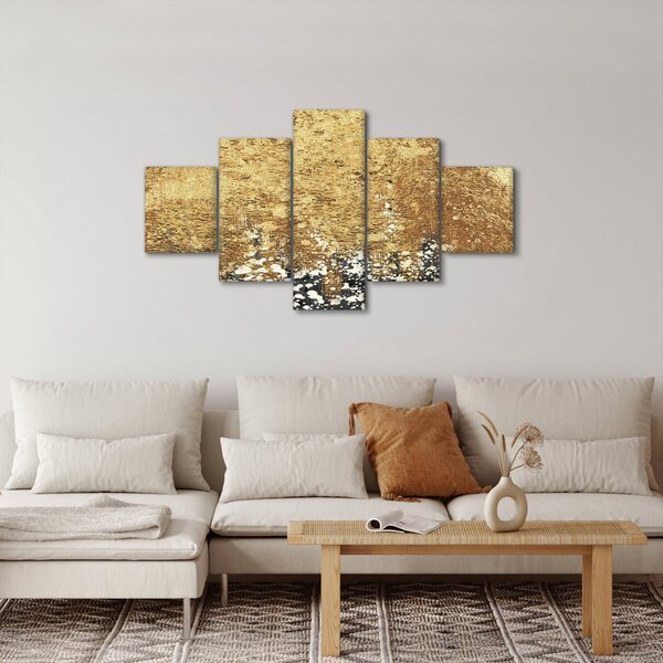 Obraz - Złota struktura N⁰3 (125x70 cm)