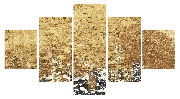 Obraz - Złota struktura N⁰3 (125x70 cm)