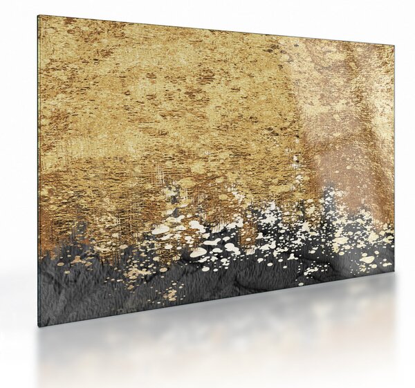 Obraz na szkle - Złota struktura N⁰3 (70x50 cm)