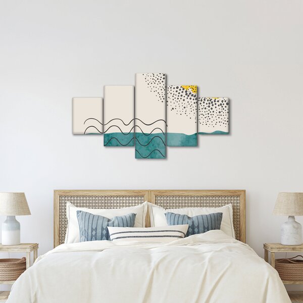 Obraz - Abstrakcyjny obraz plaży N⁰1 (125x70 cm)