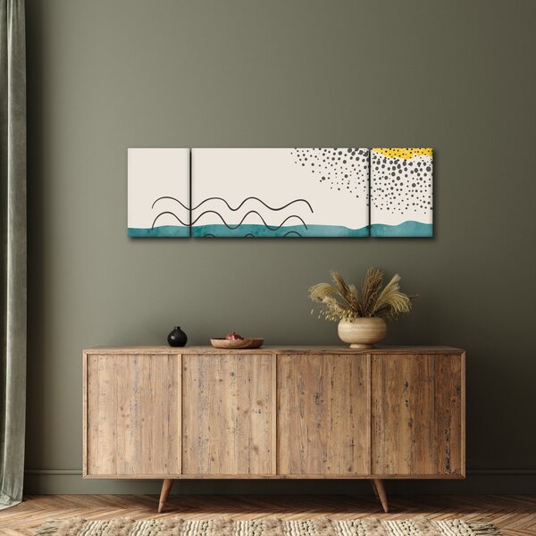Obraz - Abstrakcyjny obraz plaży N⁰1 (170x50 cm)