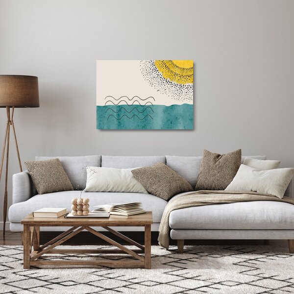 Obraz na szkle - Abstrakcyjny obraz plaży N⁰1 (70x50 cm)