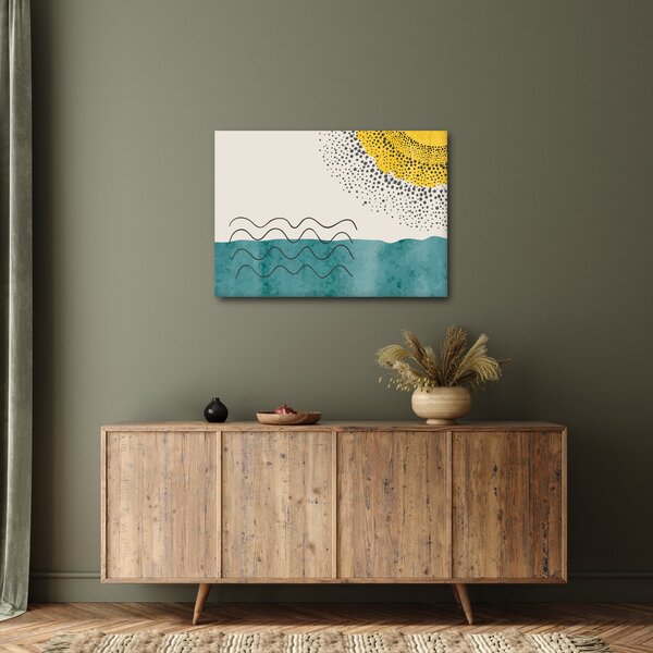 Obraz - Abstrakcyjny obraz plaży N⁰1 (70x50 cm)