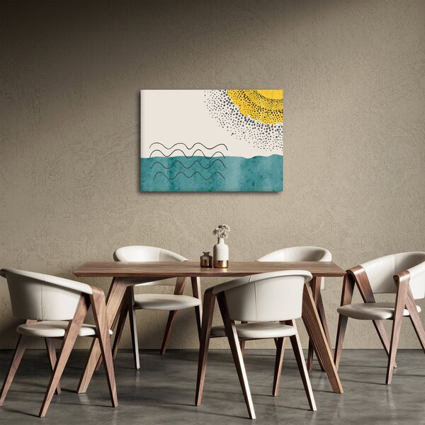 Obraz - Abstrakcyjny obraz plaży N⁰1 (70x50 cm)