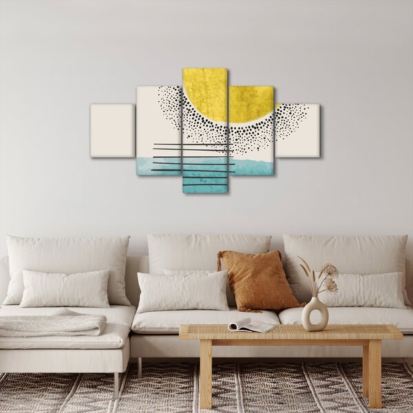 Obraz - Abstrakcyjny obraz plaży N⁰2 (125x70 cm)
