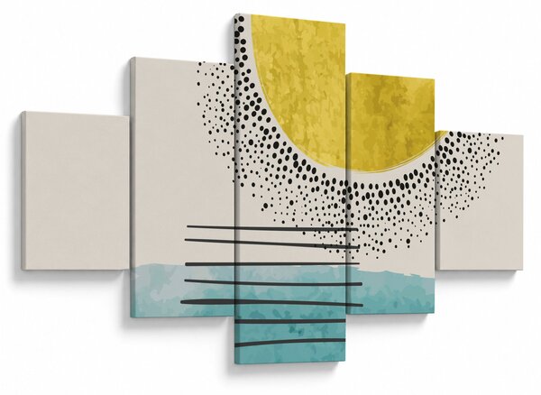 Obraz - Abstrakcyjny obraz plaży N⁰2 (125x70 cm)