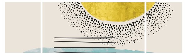 Obraz - Abstrakcyjny obraz plaży N⁰2 (170x50 cm)