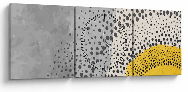 Obraz - Abstrakcyjny obraz plaży N⁰3 (z zegarem) (90x30 cm)