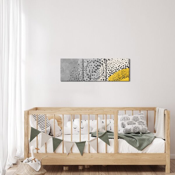 Obraz - Abstrakcyjny obraz plaży N⁰3 (z zegarem) (90x30 cm)