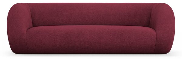 Bordowa sofa z materiału bouclé 230 cm Essen – Cosmopolitan Design