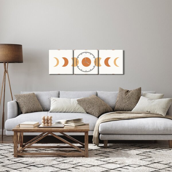 Obraz - Kreacje marzeń N⁰2 (z zegarem) (90x30 cm)