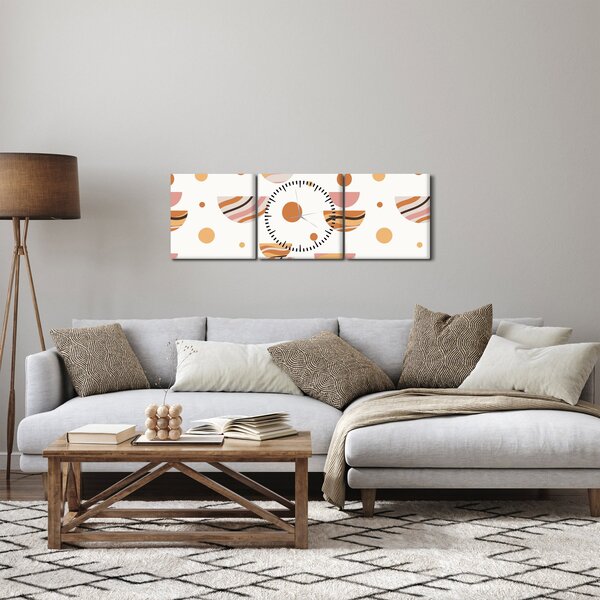 Obraz - Kreacje marzeń N⁰4 (z zegarem) (90x30 cm)