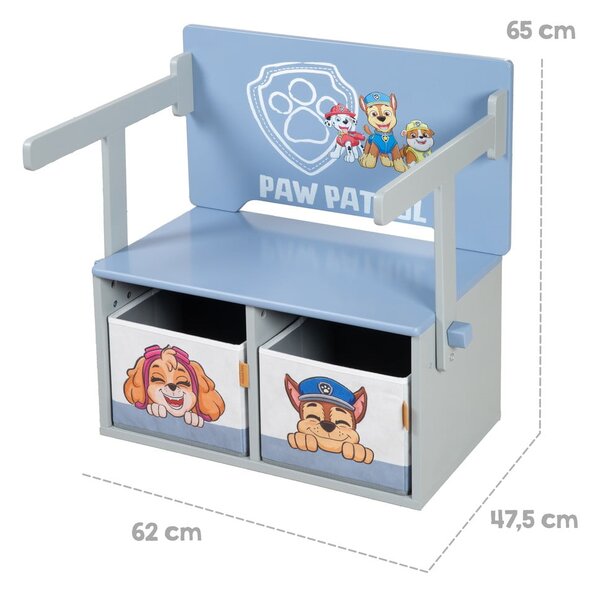 Niebieska ławka dziecięca Paw Patrol – Roba
