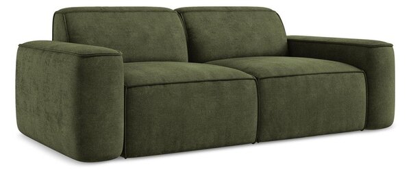 Zielona sofa z tkaniny szenilowej 204 cm Omao – Makamii