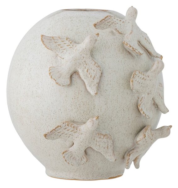 Kremowy kamionkowy wazon (wysokość 25 cm) Abira – Bloomingville