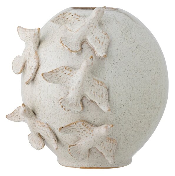 Kremowy kamionkowy wazon (wysokość 25 cm) Abira – Bloomingville