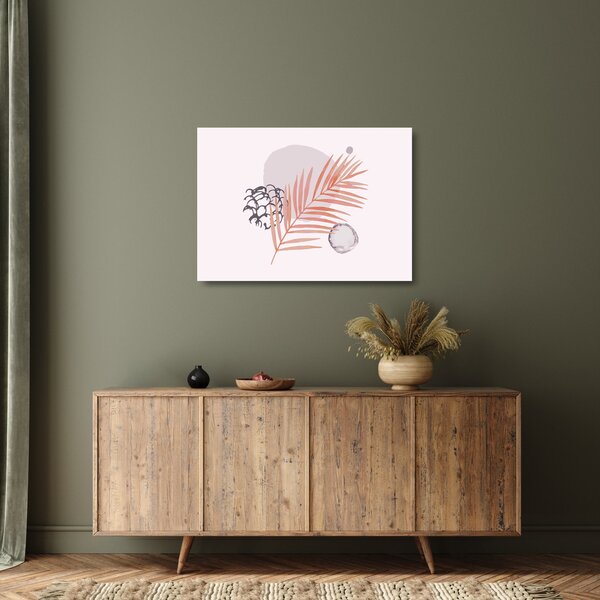 Obraz na szkle - Fioletowy minimalizm N⁰3 (70x50 cm)