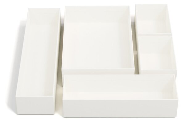 Kartonowe organizery do szuflady zestaw 5 szt. Emma Paper Laminate – Bigso