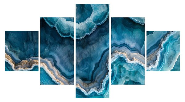 Obraz - Detal akwamarynu (125x70 cm)