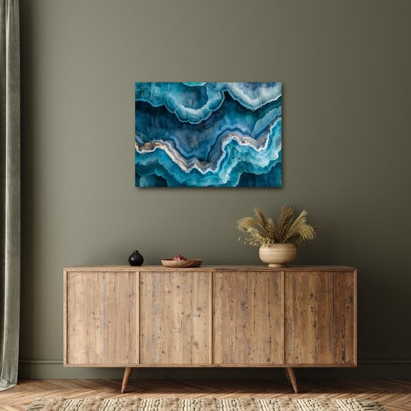 Obraz - Detal akwamarynu (70x50 cm)