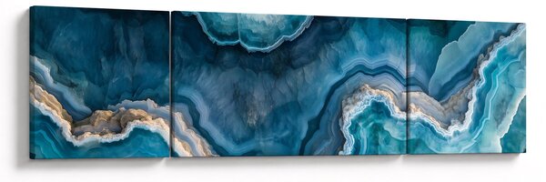Obraz - Detal akwamarynu (170x50 cm)