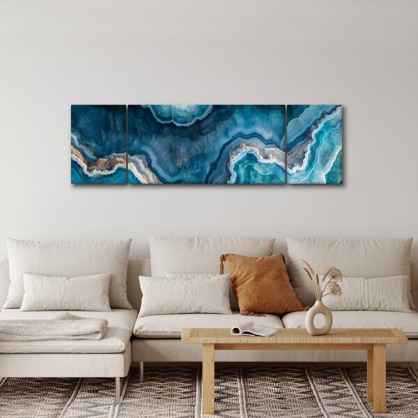 Obraz - Detal akwamarynu (170x50 cm)