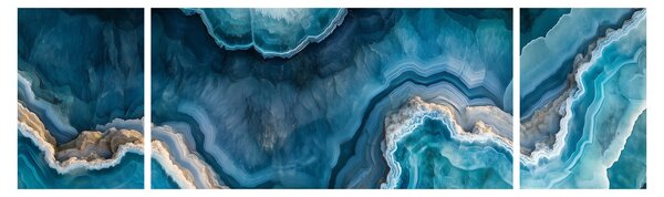 Obraz - Detal akwamarynu (170x50 cm)