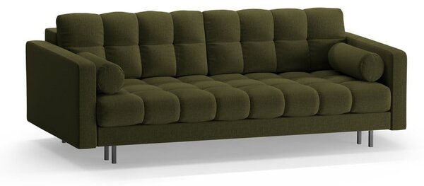 Zielona rozkładana sofa ze schowkiem 222 cm Bali – Cosmopolitan Design