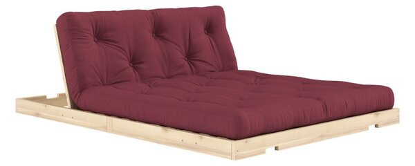 Bordowa rozkładana sofa 145 cm Flip – Karup Design