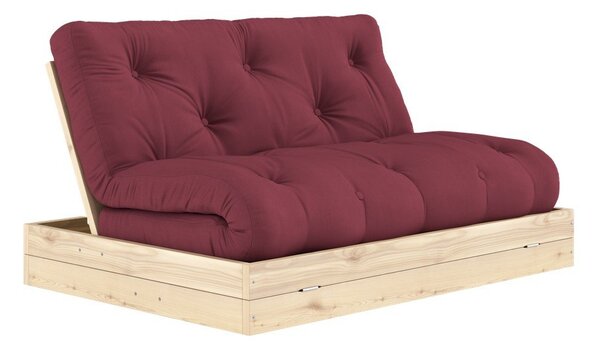Bordowa rozkładana sofa 145 cm Flip – Karup Design
