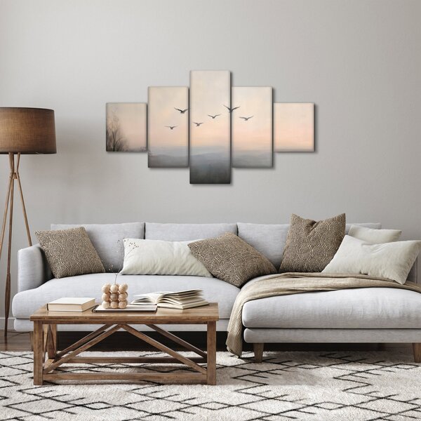 Obraz - Stado ptaków (125x70 cm)
