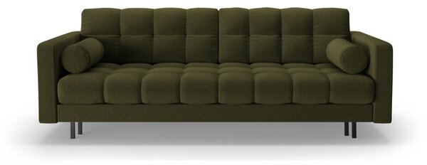 Zielona rozkładana sofa ze schowkiem 222 cm Bali – Cosmopolitan Design