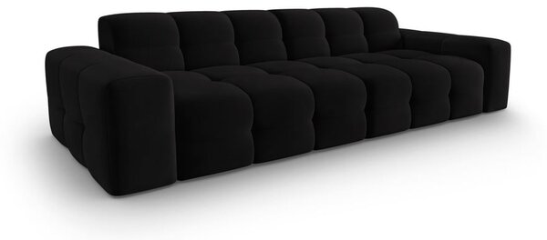 Czarna aksamitna sofa 255 cm Kendal – Micadoni Home