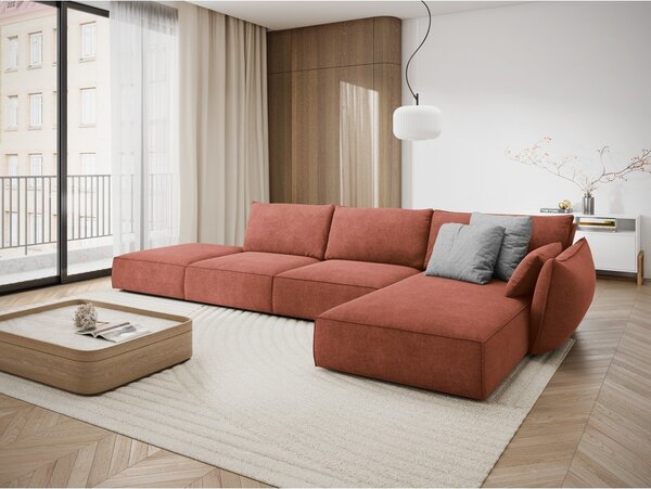 Czerwony narożnik (prawostronny) Vanda – Mazzini Sofas