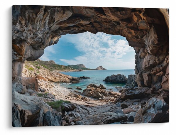 Obraz - Jaskinia przy morzu (70x50 cm)